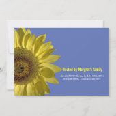 ひまわりと卒業のお祝い 招待状 (裏面)