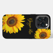ひまわりと名前のケースマイトiPhoneケース iPhoneケース (裏面横)