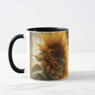 ひまわりと大きな窓 マグカップ
