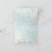 ひまわりと渦巻き, ウェディング サンクス ノート カード (内部)