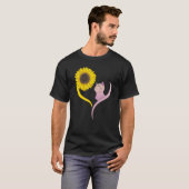 ひまわりと猫とネコ Tシャツ (正面フル)