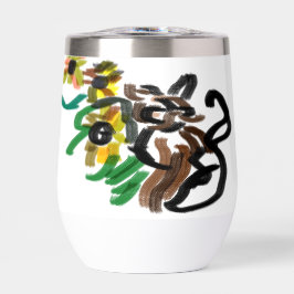 ひまわりと猫