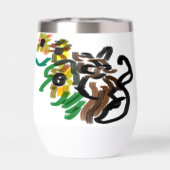 ひまわりと猫 (背面)
