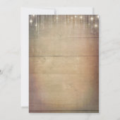 ひまわりと白いバラの素朴なリハーサルディナー 招待状 (裏面)