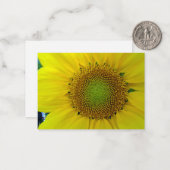 ひまわりと種、スパイラル、黄金比 ノートカード (正面/裏面インサイチュ)