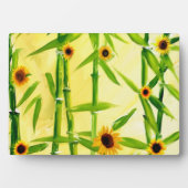 ひまわりと竹 フォトプラーク (正面)