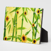 ひまわりと竹 フォトプラーク (側面)