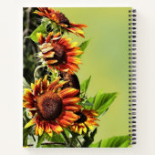 ひまわりと聖書の一節 ノートブック (裏面)