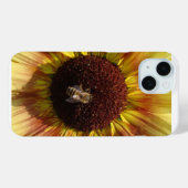 ひまわりと蜂のスマホケース Case-Mate iPhoneケース (裏面 (横))