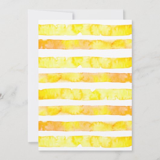 ひまわりと蜂は最初の誕生日に甘い 招待状 (裏面)