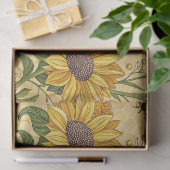 ひまわりと蜂 薄葉紙 (ギフト)