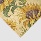 ひまわりと蜂 薄葉紙 (詳細)