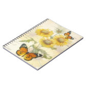 ひまわりと蝶 ノートブック (左側)