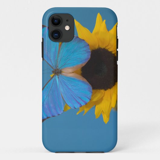 ひまわりと蝶 Case-Mate iPhoneケース (裏面)