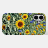 ひまわりと野花の夏の野原 Case-Mate iPhoneケース (裏面 (横))
