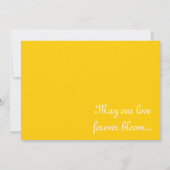 ひまわりと青空の結婚式招待状 招待状 (裏面)