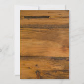 ひまわりと馬蹄の国のリハーサルディナー 招待状 (裏面)