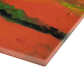 ひまわりのあるトスカーナの風景  カッティングボード (角)