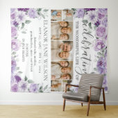 ひまわりのお別れ会 思い出の7枚の写真のコラージュ タペストリー (インサイチュ(横))