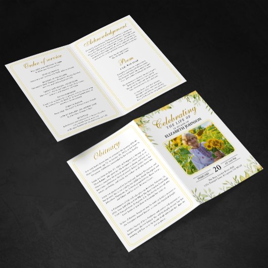 ひまわりのお別れ会 生前葬 記念 プログラム