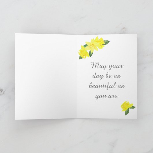 ひまわりのはがき カード (内部)