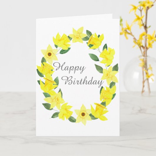 ひまわりのはがき 水彩画 カード (黄色い花)