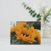 ひまわりのように見える ポストカード (スタンド正面)