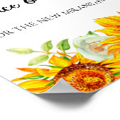 ひまわりのアドバイスと新婚への願い ポスター (角)