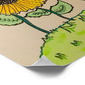 「ひまわりのアドバイス」ポスター ポスター (角)