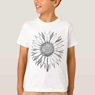 ひまわりのイラスト Tシャツ