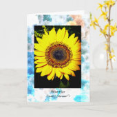 ひまわりのオールオケージョンカード、5" x 7" 折りたたみ カード (黄色い花)