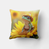 ひまわりのカエル クッション (裏面)