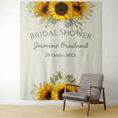 ひまわりのカスタム ブライダルシャワー タペストリー (インサイチュ)