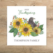 ひまわりのカラス（家族）