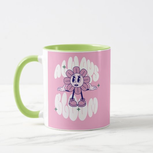 ひまわりのキャラクターの引用 マグカップ (左)