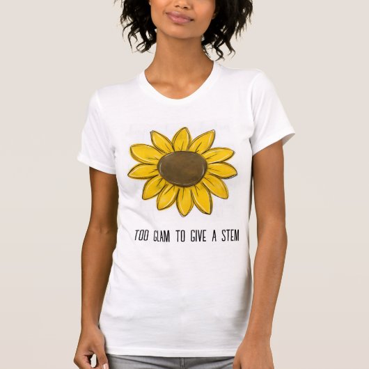 ひまわりのキュートなTシャツ Tシャツ (正面)