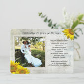 ひまわりのグレンジフォト 結婚誓約を更新 招待状 (スタンド正面)