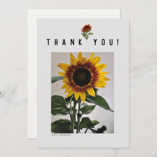 ひまわりのシンプルなメモカード  81724 招待状 (正面/裏面)