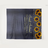 ひまわりのスイート16 フォトブース背景 タペストリー (正面(横))