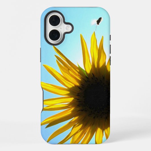ひまわりのスマホケース iPhoneケース (裏面)