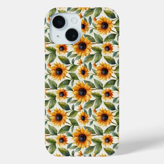 ひまわりのテーマ iPhone 15 ケース Case-Mate iPhoneケース (裏面)