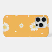 ひまわりのデイジー フラワー iPhone 15 ケース (裏面横)