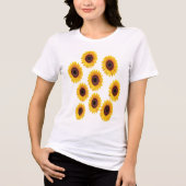 ひまわりのデザイン トライブレンドＴシャツ (正面)