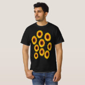 ひまわりのデザイン Tシャツ (正面フル)