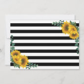 ひまわりのナース卒業式ピンニング写真 招待状 (裏面)