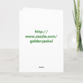 ひまわりのハッピーバースデー カード (裏面)