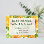 ひまわりのフローラ赤ちゃんシャワー予約カードを持ってくる 招待状 (スタンド正面)