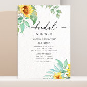 ひまわりのブライズシャワー 招待状