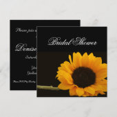 ひまわりのブライダルシャワー招待状 招待状 (正面/裏面)