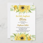 ひまわりのベビーシャワー 招待状 (正面)